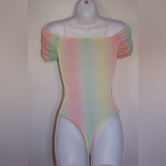 Olive Tree Bodysuit | Pastel Rainbow | Small - Picture 3 of 9